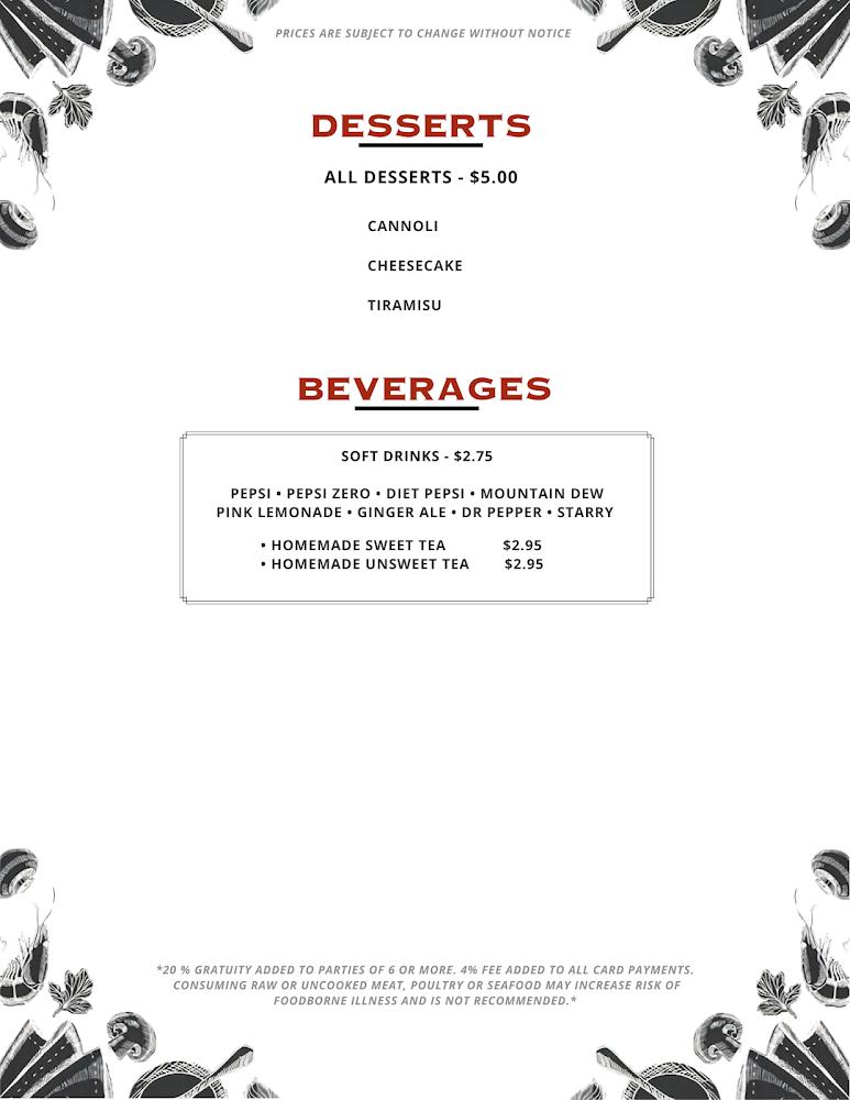Tulio's Pizzeria & Restaurant Menu image 4